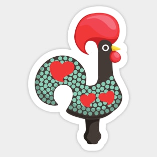 Rooster Portugal Sticker